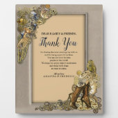 Gothic-Gold Steampunk Danke für Ihr Interesse an L Fotoplatte (Vorderseite)