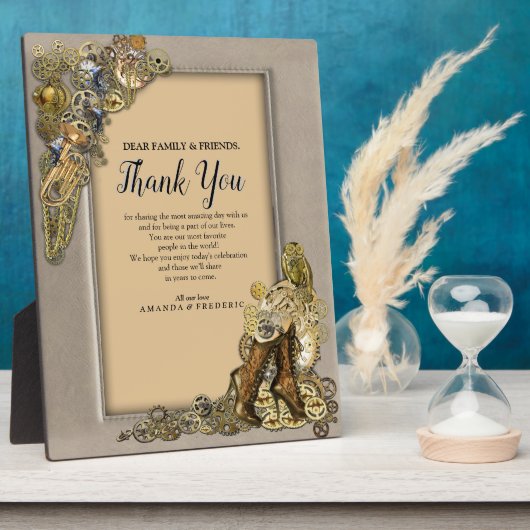 Gothic-Gold Steampunk Danke für Ihr Interesse an L Fotoplatte (Seite)