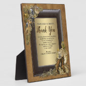 Gothic-Gold-Steampunk-Hochzeit auf Wildleder Fotoplatte (Seite)