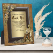 Gothic-Gold-Steampunk-Hochzeit auf Wildleder Fotoplatte (Seite)