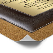 Gothic-Gold-Steampunk-Hochzeitsankündigung Poster (Ecke)