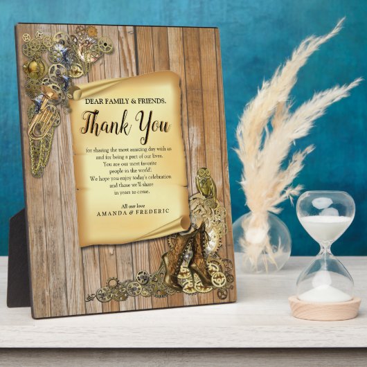 Gothic-Gold Steampunk Vielen Dank für Ihr Interess Fotoplatte (Seite)