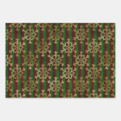 Gothic Golden Snowflakes Geschenkpapier Set (Vorderseite 2)