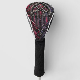 Gothic Golf Club Head Cover mit Rose Design Headcover