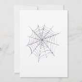 Gothic Goth Dark Web Wedding Einladung (Rückseite)