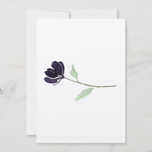 Gothic Goth Dark Wedding Einladung (Rückseite)