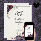 Gothic Goth Dark Wedding Einladung