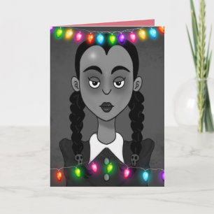 GOTHIC GOTH GIRL WEIHNACHTSGRUSSKARTE KARTE