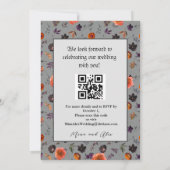 Gothic Goth Skeleton QR Code Wedding (Rückseite)