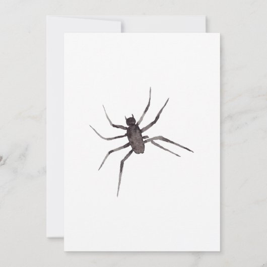 Gothic Goth Spider Web Dunkle Einladung Hochzeit (Rückseite)