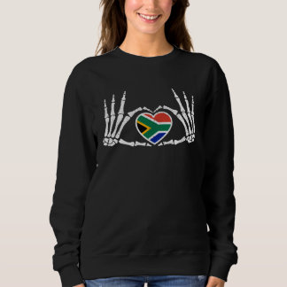 Gothic-Gotischer-Skelett-Südafrika-Afrikanisches-H Sweatshirt