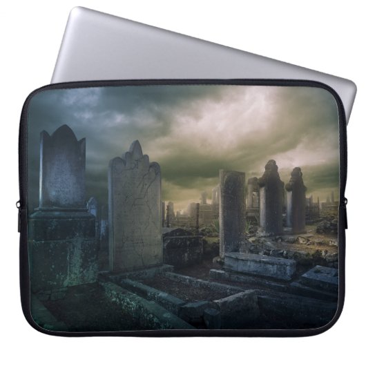Gothic Graveyard 15" Notebook-Case Laptopschutzhülle (Vorderseite)
