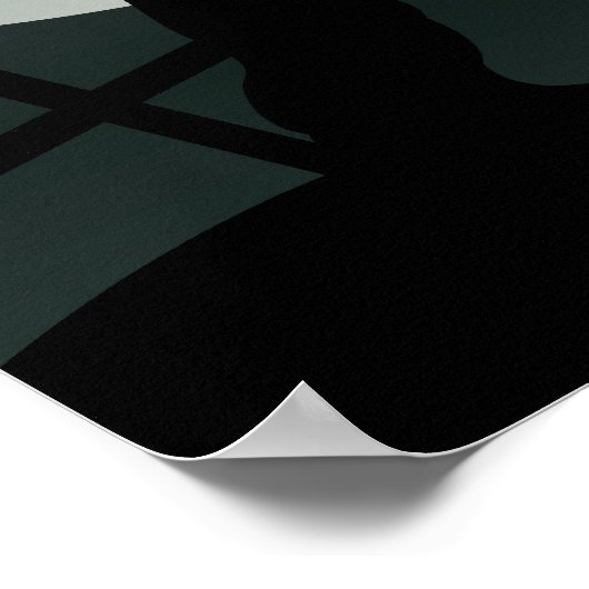 Gothic Graveyard Bäume Poster (Ecke)