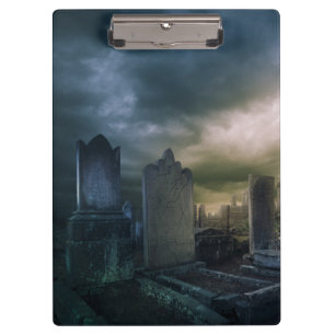 Gothic Graveyard Clipboard Klemmbrett