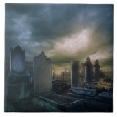 Gothic Graveyard Display Tile Fliese (Vorderseite)