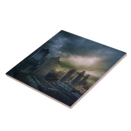 Gothic Graveyard Display Tile Fliese (Seite)