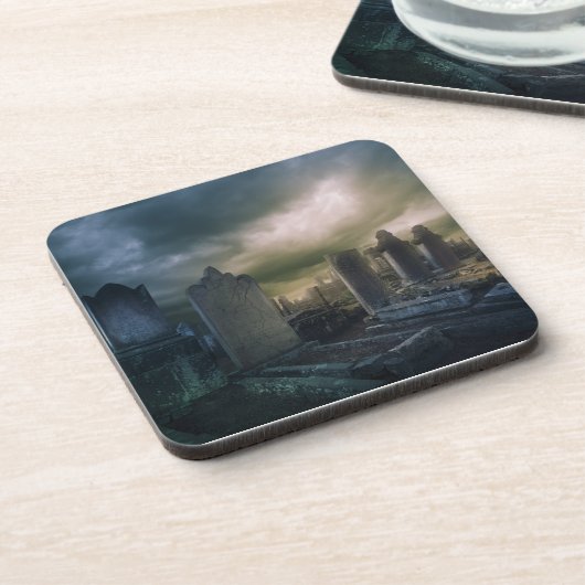 Gothic Graveyard Drink Untersetzer (Linke Seite)