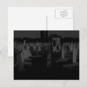 Gothic Graveyard Halloween Friedhof Grabstein Postkarte (Vorne/Hinten)