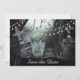 Gothic Graveyard Save the Date Einladung Hochzeit