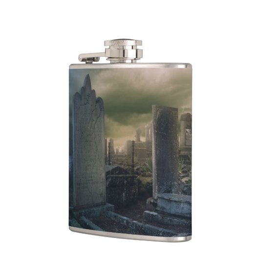 Gothic Graveyard Whiskey Flask Flachmann (Links)