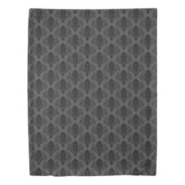 Gothic Gray Black Damask Muster