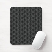 Gothic Gray Black Damask Muster Mousepad (Mit Mouse)