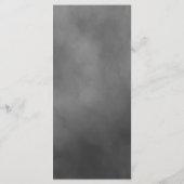 Gothic Gray Mittelalterliche Verzierte Spitzenhoch Menükarte (Rückseite)