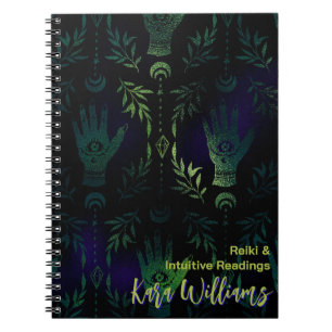 Gothic Green Hexe Hand Mystical Tarot Journal Notizblock