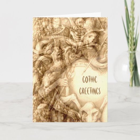 Gothic Greetings Card Karte (Vorderseite)