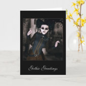 Gothic Greetings Karte (Gelbe Blume)