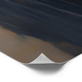 Gothic Grim Reaper Clock Art Printable Dark Poster (Ecke)