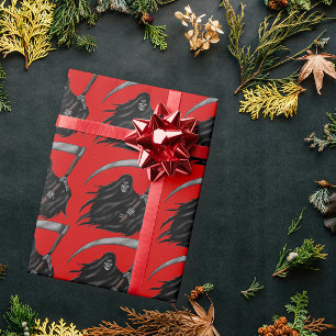 Gothic Grim Sensenmann mit Scythe Geschenkpapier