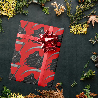Gothic Grim Sensenmann mit Scythe Geschenkpapier