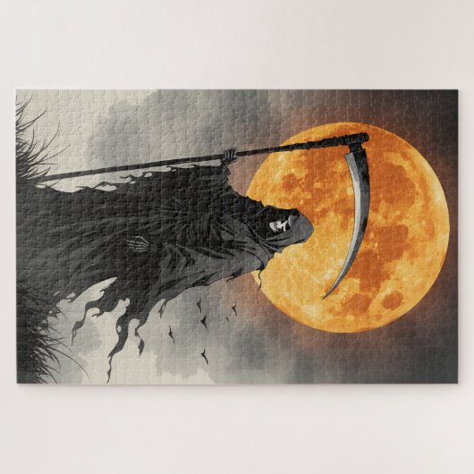 Gothic Grim Sensenmann Puzzle (Horizontal)