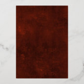 Gothic Grunge Blues Skull Wedding Foil Einladung (Rückseite)