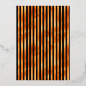 Gothic Grunge Blues Wedding Foil Einladung (Rückseite)