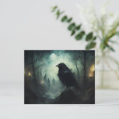 Gothic Grunge Crows Postkarte (Stehend Vorderseite)