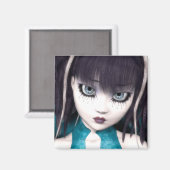 Gothic Grunge Doll Magnet (Vorderseite/Rückseite)