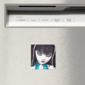 Gothic Grunge Doll Magnet (In Situ (Geschirrspüler))