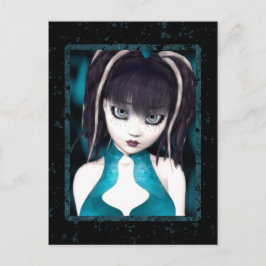 Gothic Grunge Doll Postcard Postkarte