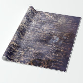 Gothic Grunge Indigo  Geschenkpapier (Ungerollt)