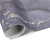Gothic Grunge Indigo  Geschenkpapier (Rolleneckpunkt)