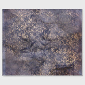 Gothic Grunge Indigo  Geschenkpapier (Flach)