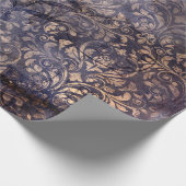 Gothic Grunge Indigo  Geschenkpapier (Ecke)