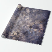 Gothic Grunge Indigo  Geschenkpapier (Ungerollt)