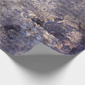 Gothic Grunge Indigo  Geschenkpapier (Ecke)
