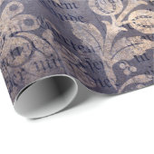 Gothic Grunge Indigo  Geschenkpapier (Rolleneckpunkt)