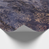 Gothic Grunge Indigo  Geschenkpapier (Ecke)