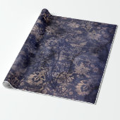 Gothic Grunge Indigo  Geschenkpapier (Ungerollt)