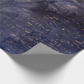 Gothic Grunge Indigo Geschenkpapier (Ecke)